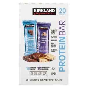 Barra de proteínas Kirkland Signature, paquete variado, 2.12 oz, 20 unidades importado de USA