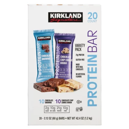 Barra de proteínas Kirkland Signature, paquete variado, 2.12 oz, 20 unidades | importado de USA
