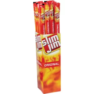 Bocadillo ahumado Slim Jim, original, 0.97 oz, 24 unidades importado de usa