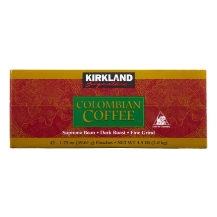 Kirkland Signature Café 100% colombiano, asado oscuro, 1.75 oz, 42 unidades | importado de USA
