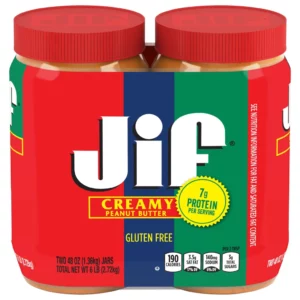 Mantequilla de maní cremosa JIF 48 oz, 2 unidades importada de usa