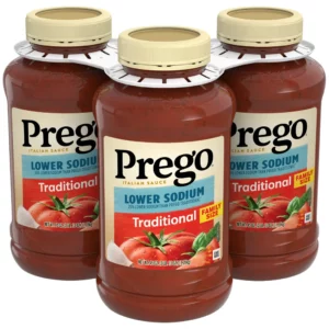 Prego, Pasta Sauce Low Sodium 45 oz, 3-Count importado de USA