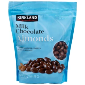 Almendras cubiertas de chocolate con leche exclusivas de Kirkland, 48 oz importadas de usa