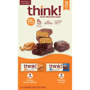 Barra Think Thin High Protein, paquete variado, 2.1 oz, 18 unidades importadas de usa