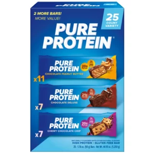 Pure Protein Bars, Variety Pack, 1.76 oz, 25-count importado de USA